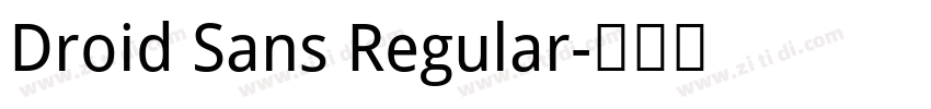 Droid Sans Regular字体转换